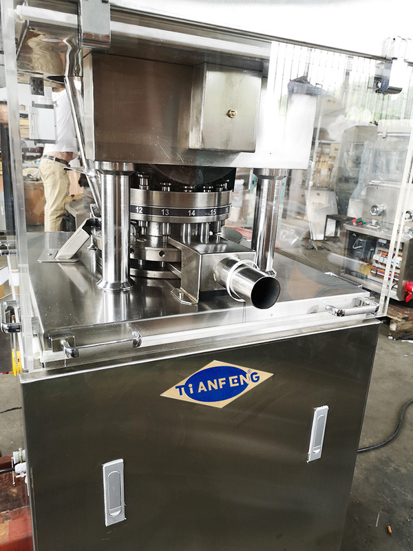 Automatische roterende tabletpers met een hoge efficiëntie tot 25 mm in diameter voor tabletten