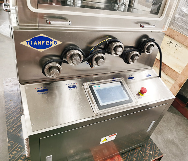 3 laag Roterende Type de Persmachine 189000 Stukken/Uur van de Pillentablet met 3 Gedwongen Voeders