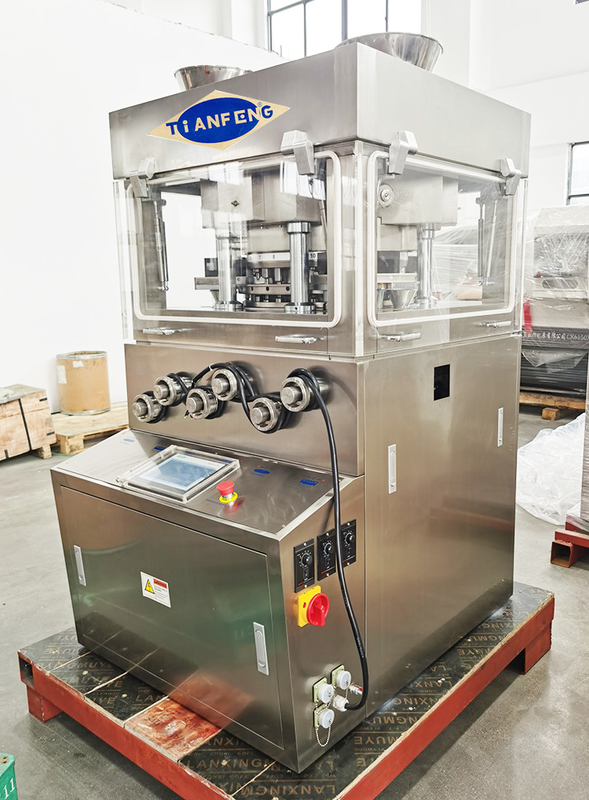 3 laag Roterende Type de Persmachine 189000 Stukken/Uur van de Pillentablet met 3 Gedwongen Voeders