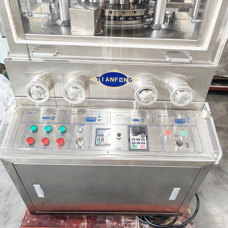 ZPW31 dubbellaags roterende type pil tabletpersmachine 60000 stuks / uur met 2 gedwongen feeders