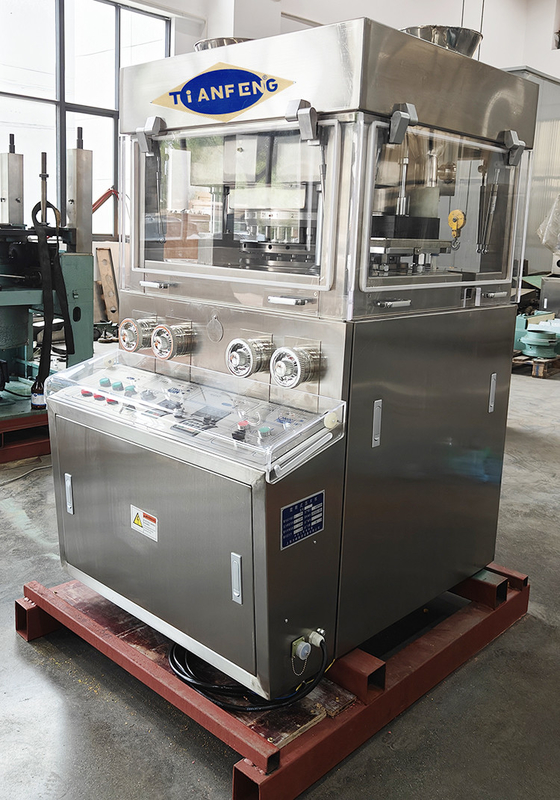 ZPW31 dubbellaags roterende type pil tabletpersmachine 60000 stuks / uur met 2 gedwongen feeders