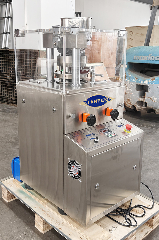 ZP7 Multi-Station Rotary Tablet Press Machine voor 12600 tabletten/u met een vuldiepte van 15 mm