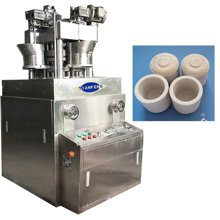 Shanghai Tianfeng Zpw25 Nieuwe studie unieke keramische smeltsteen kubus pers machine onder de standaard pil perser