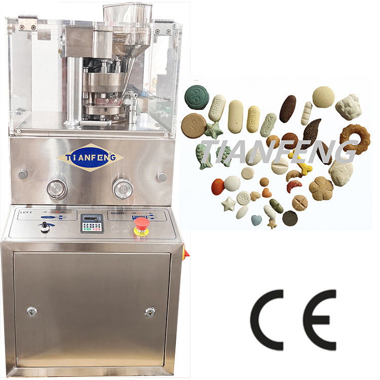900x800x1800mm Rotary Tablet Press Machine voor tabletdikte 2-6mm Stroombron 380V/220V Optioneel