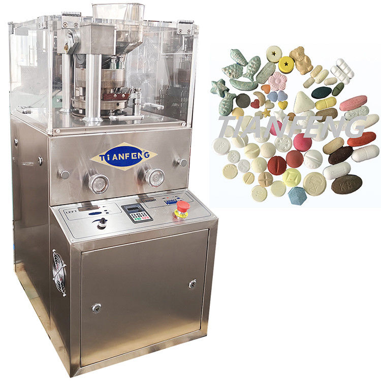 220V/380V stroomtoevoer Pill Tablet Press Machine met maximale druk 60KN en maximale vuldiepte 15mm