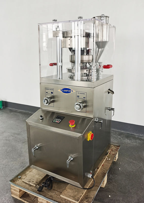 EU B Punch Form Tablet Compression Machine ZPE5 ZPE7 ZPE9 met een maximale druk van 60KN en gebruiksvriendelijke afmetingen van 480×635×1100 mm