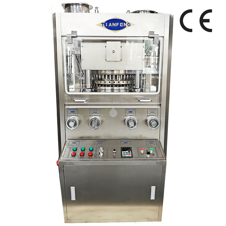 Roterende tablettenpers die ZP45A hoge outputcapaciteit en consistente tabletten levert met minimale bedienersbegeleiding.