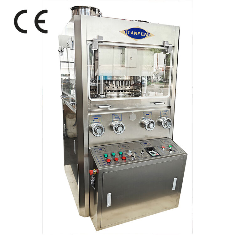 ZP45A Farmaceutische tabletcompressie machine met maximale druk van 100 kN, 243.000 tabletten per uur en constructie van roestvrij staal