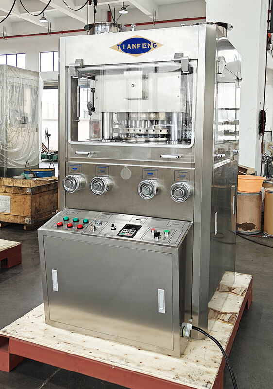 Rotary Tablet Press Machine ZP41F met maximale druk van 100KN, 243.000 tabletten per uur, constructie van roestvrij staal