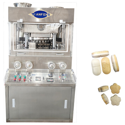 ZPW31 dubbellaags roterende type pil tabletpersmachine 60000 stuks / uur met 2 gedwongen feeders