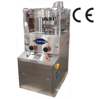 Roterende tabletcompressie machine van roestvrij staal met een maximale tabletdikte van 6 mm