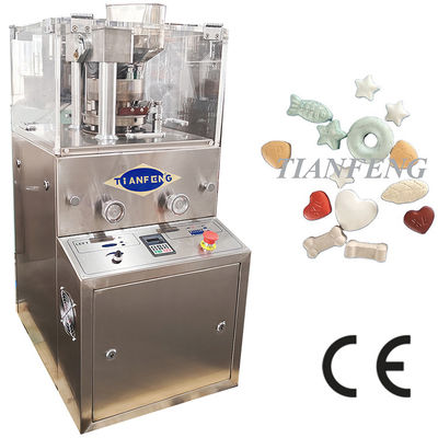 Maximale druk 60KN Rotary Tablet Press Machine Voor 2-6mm Tablet Dikte In 900x800x1800mm Grootte